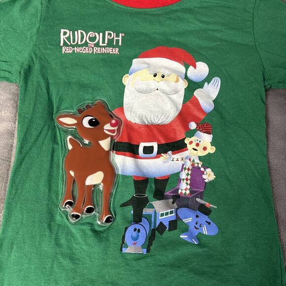 Rudolph the Red nose Reindeer Christmas Kids Long‎ Sleeve size 5t Holiday Santa - Picture 1 of 7